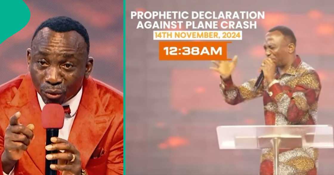 Paul Enenche reacts to bird strike. Paul Enenche reacts to bird strike.