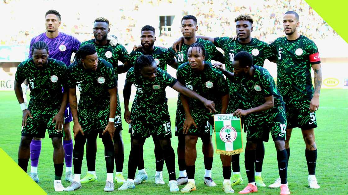 Maduka Okoye, Victor Boniface, Kelechi Iheanacho, Frank Onyedika, Fisayo Dele-Bashiru, William Troost-Ekong, Bright Osayi, Gabriel Osho, Moses Simon, Bruno Onyemaechi, Yusuf Alhassan Super Eagles, Benin. Maduka Okoye, Victor Boniface, Kelechi Iheanacho, Frank Onyedika, Fisayo Dele-Bashiru, William Troost-Ekong, Bright Osayi, Gabriel Osho, Moses Simon, Bruno Onyemaechi, Yusuf Alhassan Super Eagles, Benin.