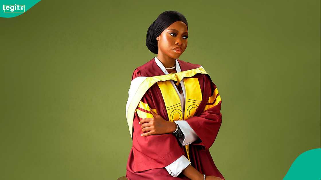 A lady celebrates her double first class in Bachelor's and Master's degrees