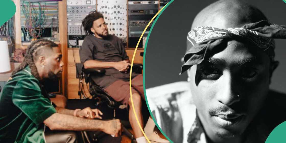 Burna Boy and JCole in the studio Burna Boy and JCole in the studio