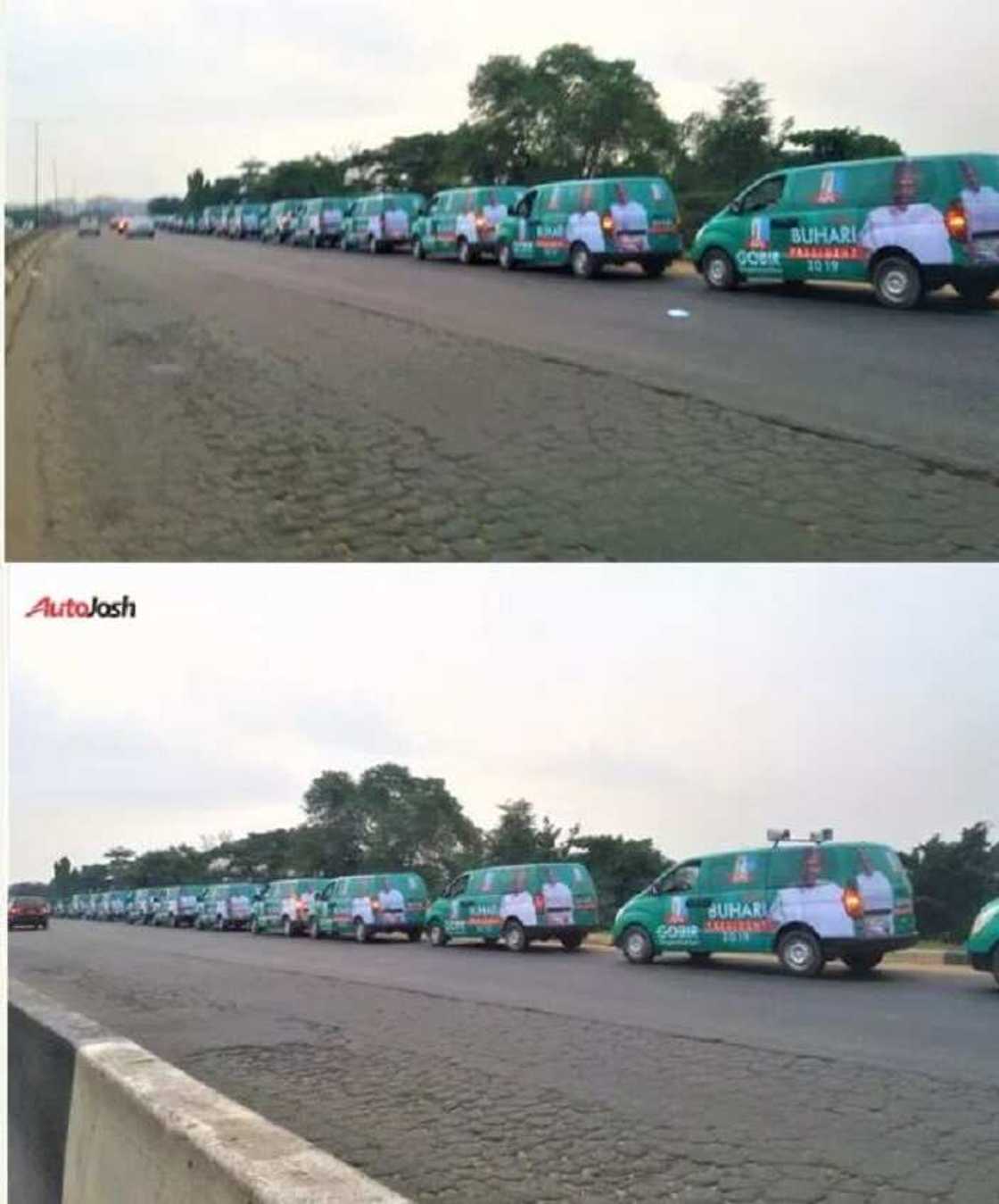 Wasu motocin yakin neman zaben Shugaba Buhari za su fara yawo a Gari Wasu motocin yakin neman zaben Shugaba Buhari za su fara yawo a Gari