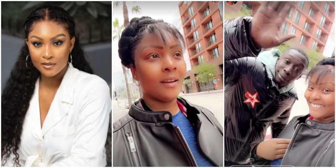 Osas Ighodaro and Khaby Lame Osas Ighodaro and Khaby Lame