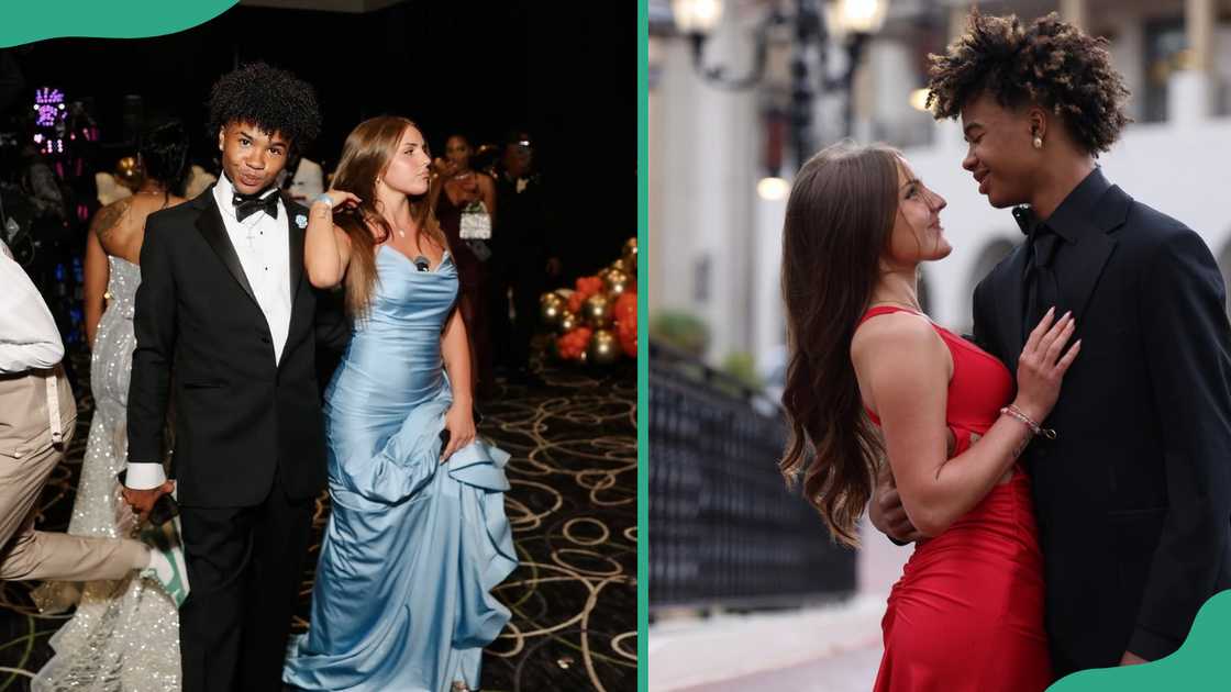 Capri Jones and Piper Rockelle attend the 2025 streamer prom (L). The couple enjoys a moment together during an event (R) Capri Jones and Piper Rockelle attend the 2025 streamer prom (L). The couple enjoys a moment together during an event (R)