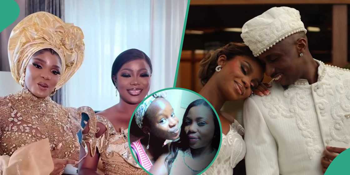 Iyabo Ojo and Kudirat Ogunro exchange greetings at Priscilla's wedding Iyabo Ojo and Kudirat Ogunro exchange greetings at Priscilla's wedding