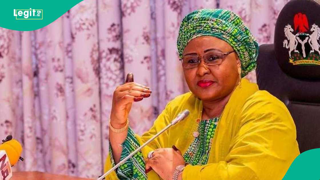 Aisha Buhari a fadar shugaban kasa Aisha Buhari a fadar shugaban kasa