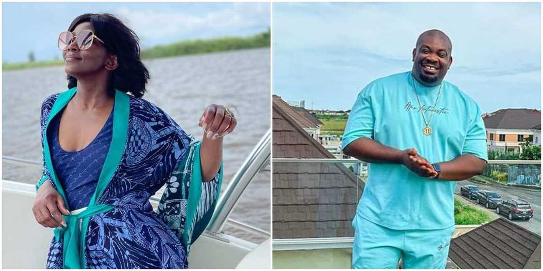 Genevieve Nnaji and Don Jazzy Genevieve Nnaji and Don Jazzy