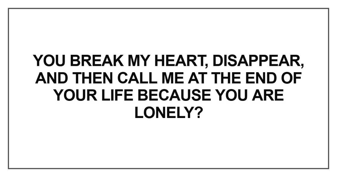 You break my heart You break my heart