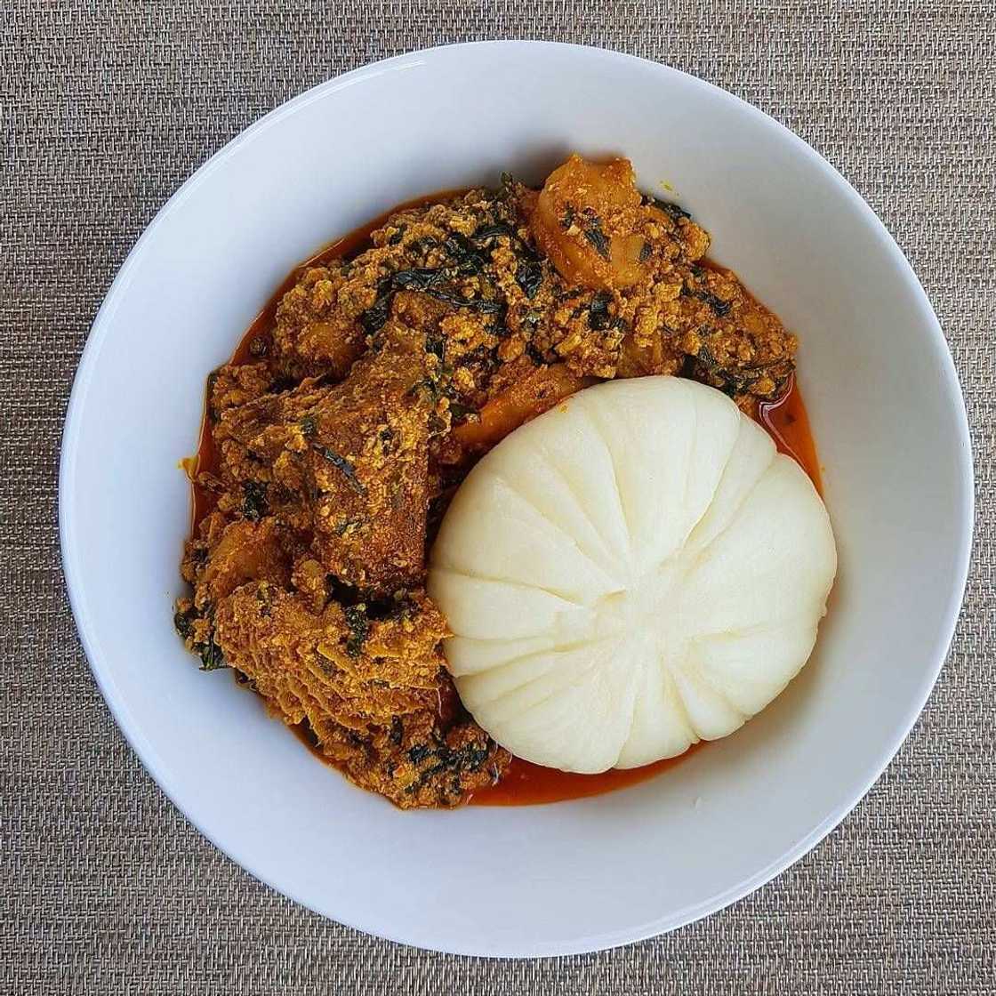 Pounded Yam and Egusi Soup