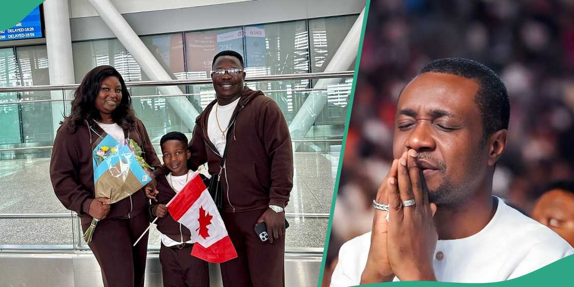 Dele Omowoli, family land in Canada.