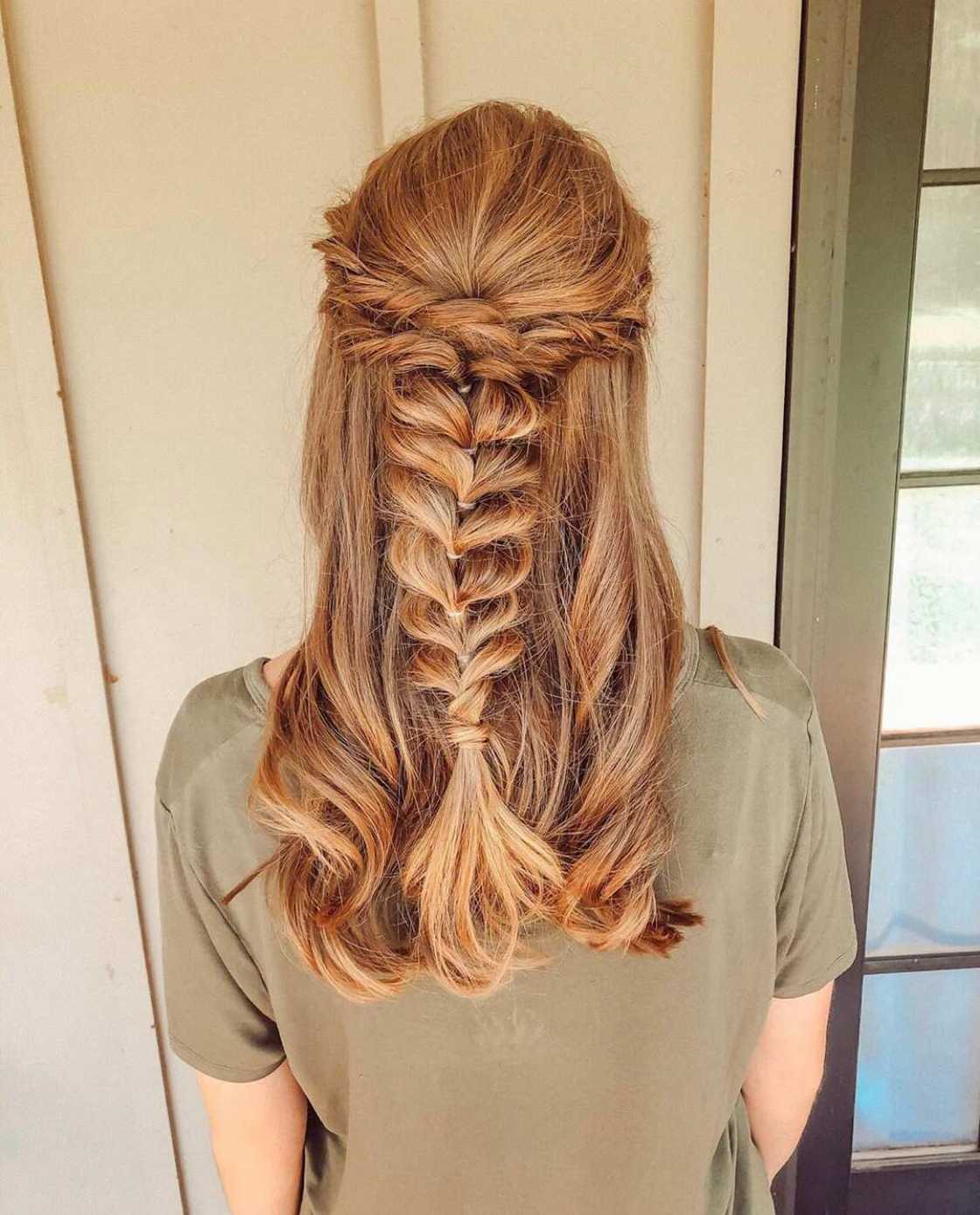 Dutch fishtail braid Dutch fishtail braid