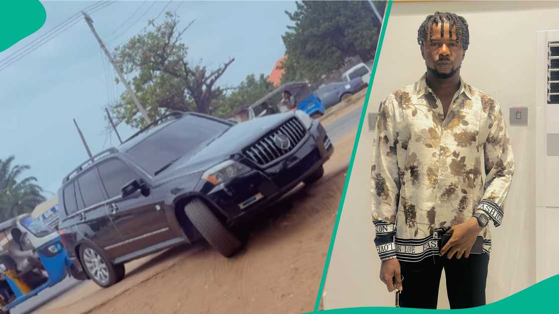 A video of Stanley Ontop's new car creates a stir online. A video of Stanley Ontop's new car creates a stir online.