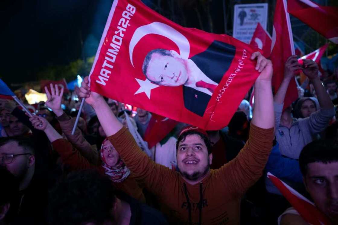 Erdogan's elated supporters hailed their leader