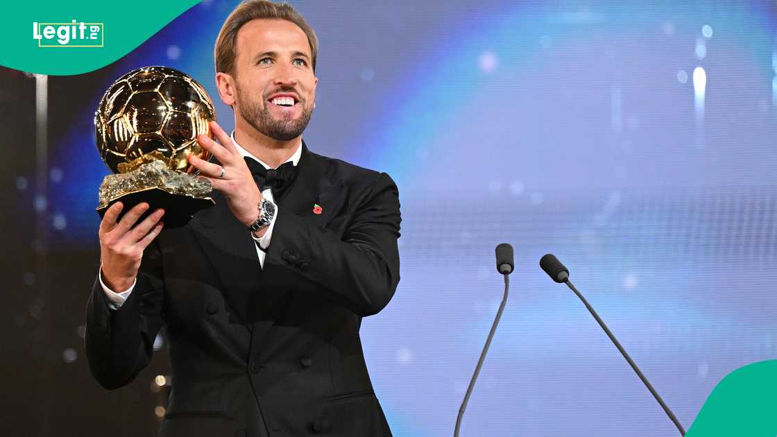 Harry Kane, Ballon d'Or, Palladium Theatre, London, England. Harry Kane, Ballon d'Or, Palladium Theatre, London, England.