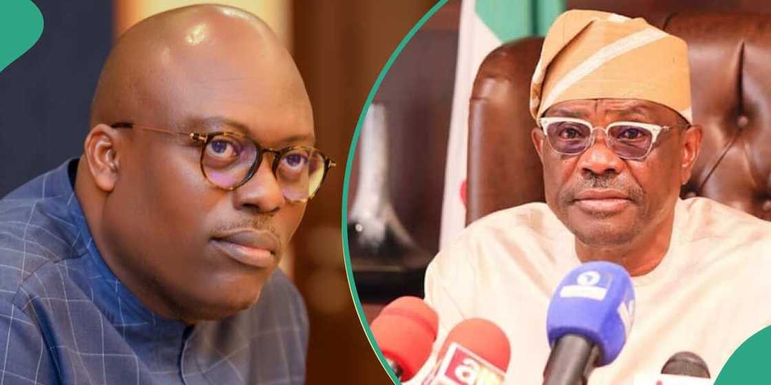 Sir Siminalayi Fubara, Nyesom Wike, Rivers crisis, APC, PDP Sir Siminalayi Fubara, Nyesom Wike, Rivers crisis, APC, PDP