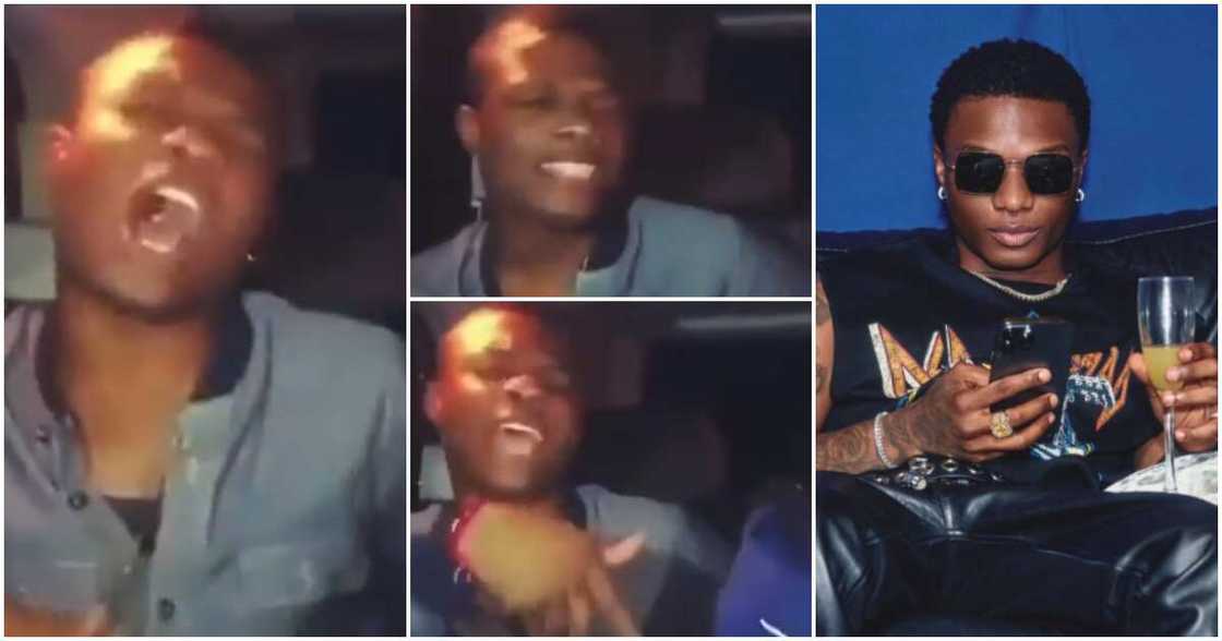 Old video of Wizkid screaming while freestyling trends. Old video of Wizkid screaming while freestyling trends.