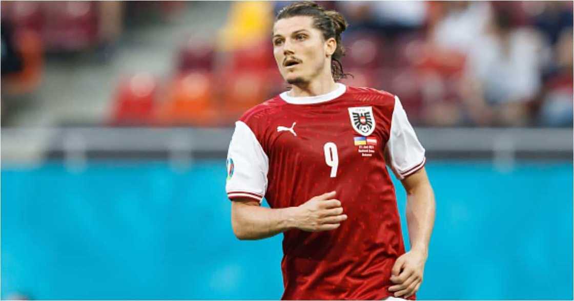 Marcel Sabitzer in action for Austria during the Euro 2020. Photo: Getty Images. Marcel Sabitzer in action for Austria during the Euro 2020. Photo: Getty Images.