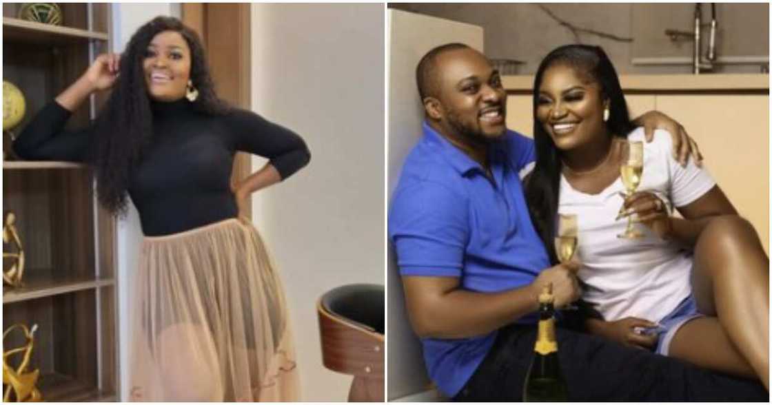 Actress Chizzy Alichi and her husband Actress Chizzy Alichi and her husband