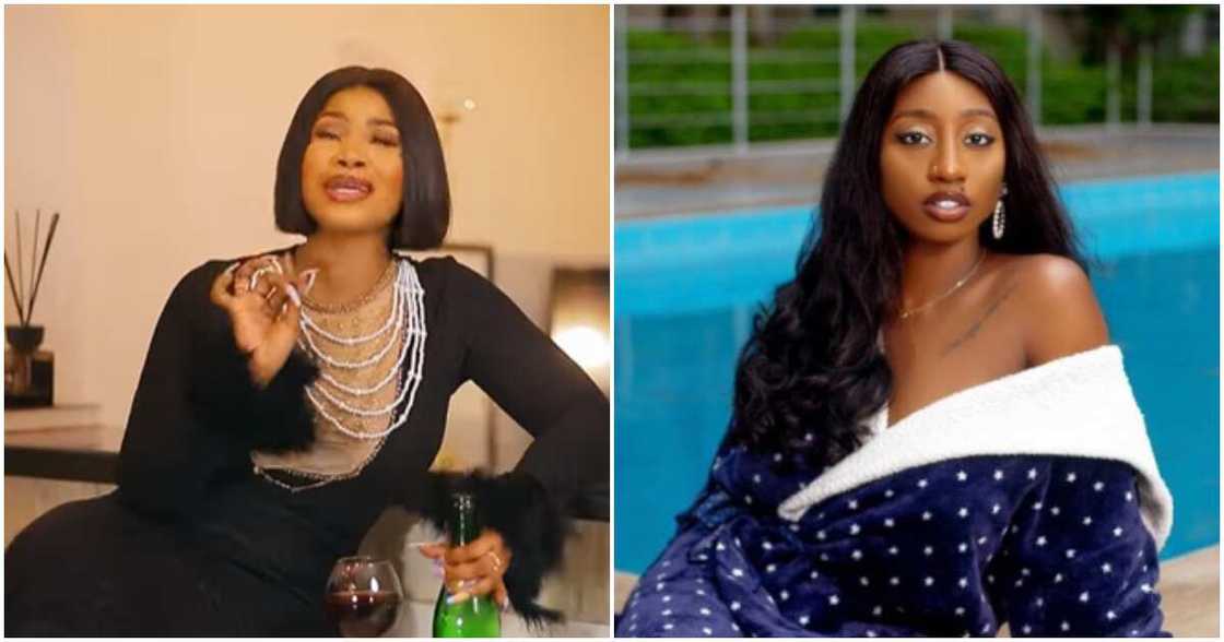 Photos of BBNaija stars Tacha and Doyin