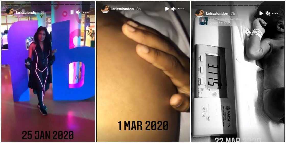 He looks like Hailey: Nigerians react as Davido's alleged 4th baby mama unveils son's face as he clocks 1