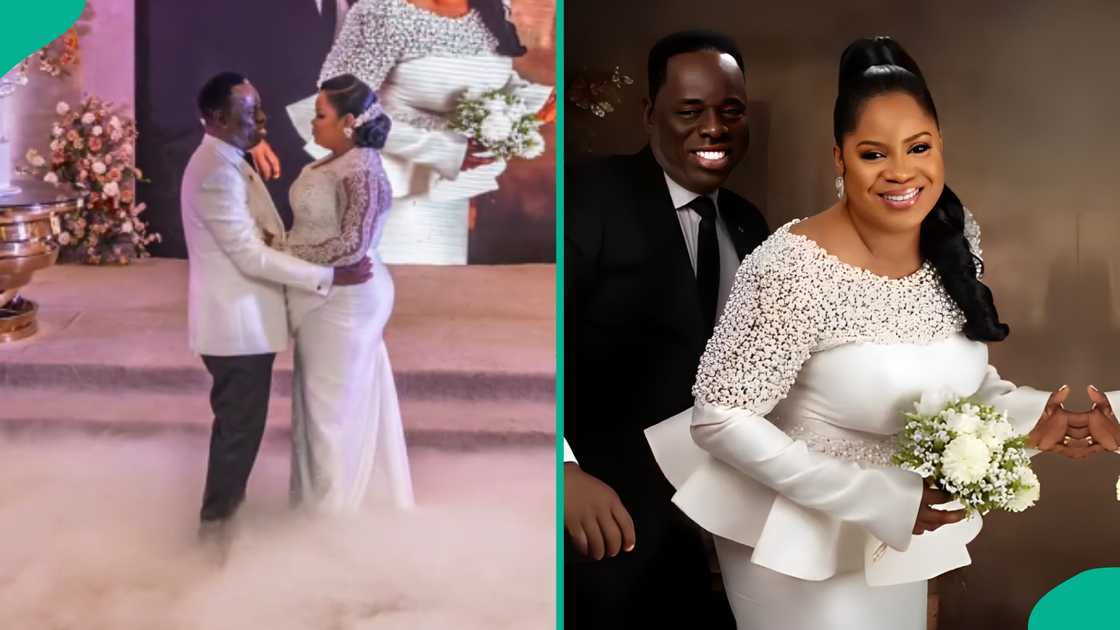 Pastor Amos Fenwa remarries 2 years after his wife passed on, photos released online