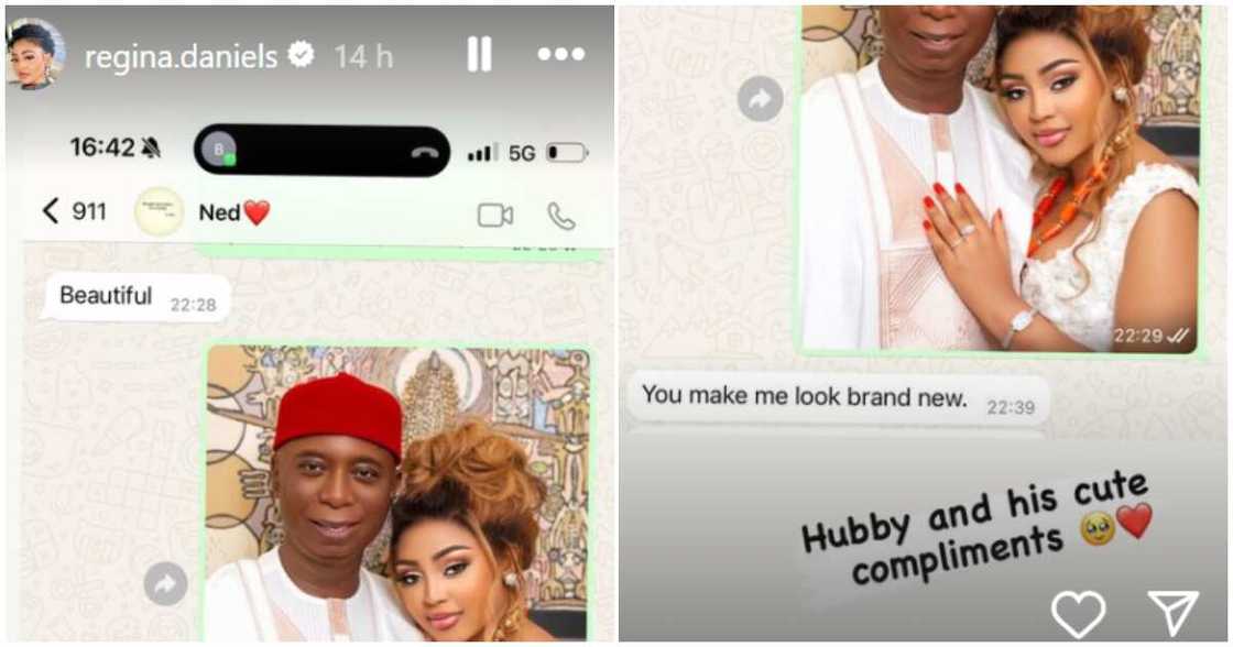 Ned Nwoko gushes over Regina Daniels Ned Nwoko gushes over Regina Daniels