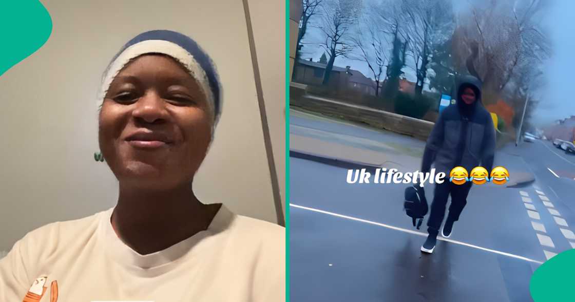 Wife returning from her workplace thrilled as she runs into husband on his way to work Wife returning from her workplace thrilled as she runs into husband on his way to work