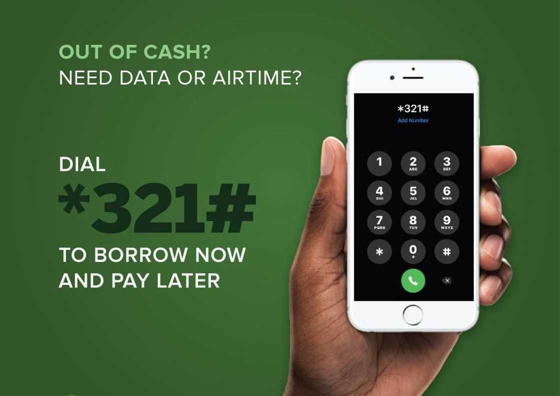 Borrow airtime USSD code