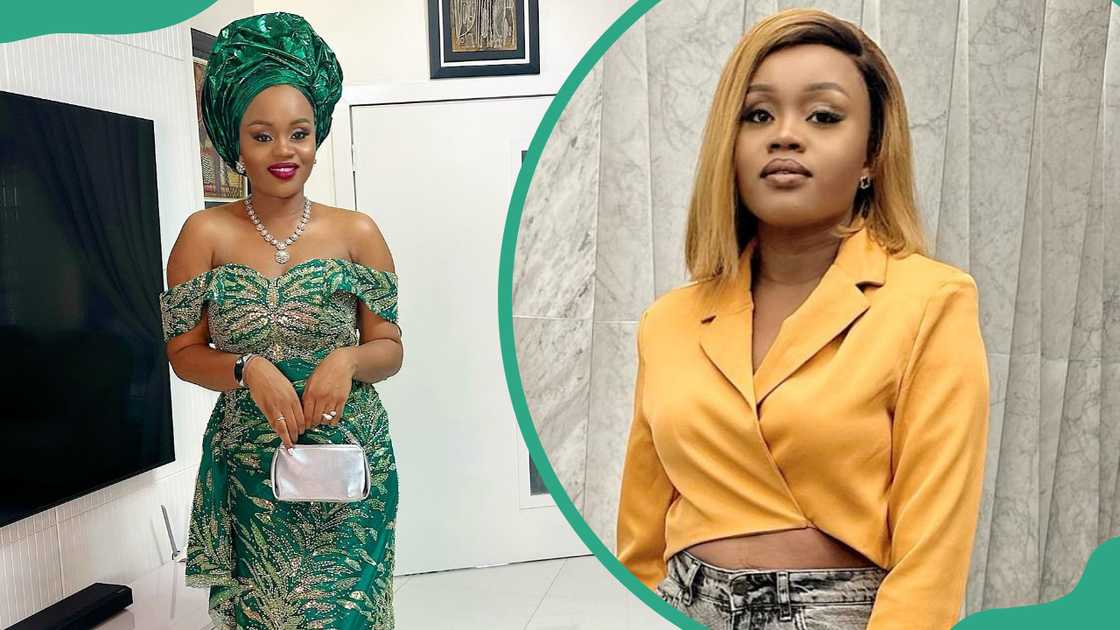 Cynthia Obianodo Obi-Uchendu in Lagos, Nigeri (L). Cynthia Obianodo on 1 November 2023 (R). Cynthia Obianodo Obi-Uchendu in Lagos, Nigeri (L). Cynthia Obianodo on 1 November 2023 (R).