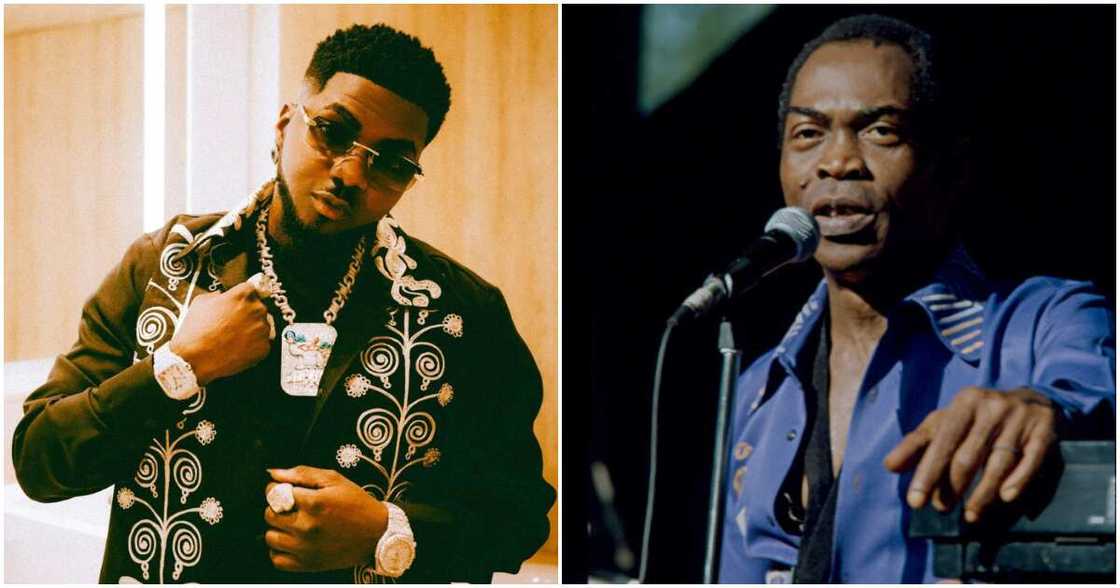 Rapper Skiibii claims he saw Fela in his dream. Rapper Skiibii claims he saw Fela in his dream.