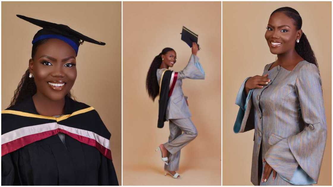 The graduate said she prayed to God many times for a miracle. The graduate said she prayed to God many times for a miracle.