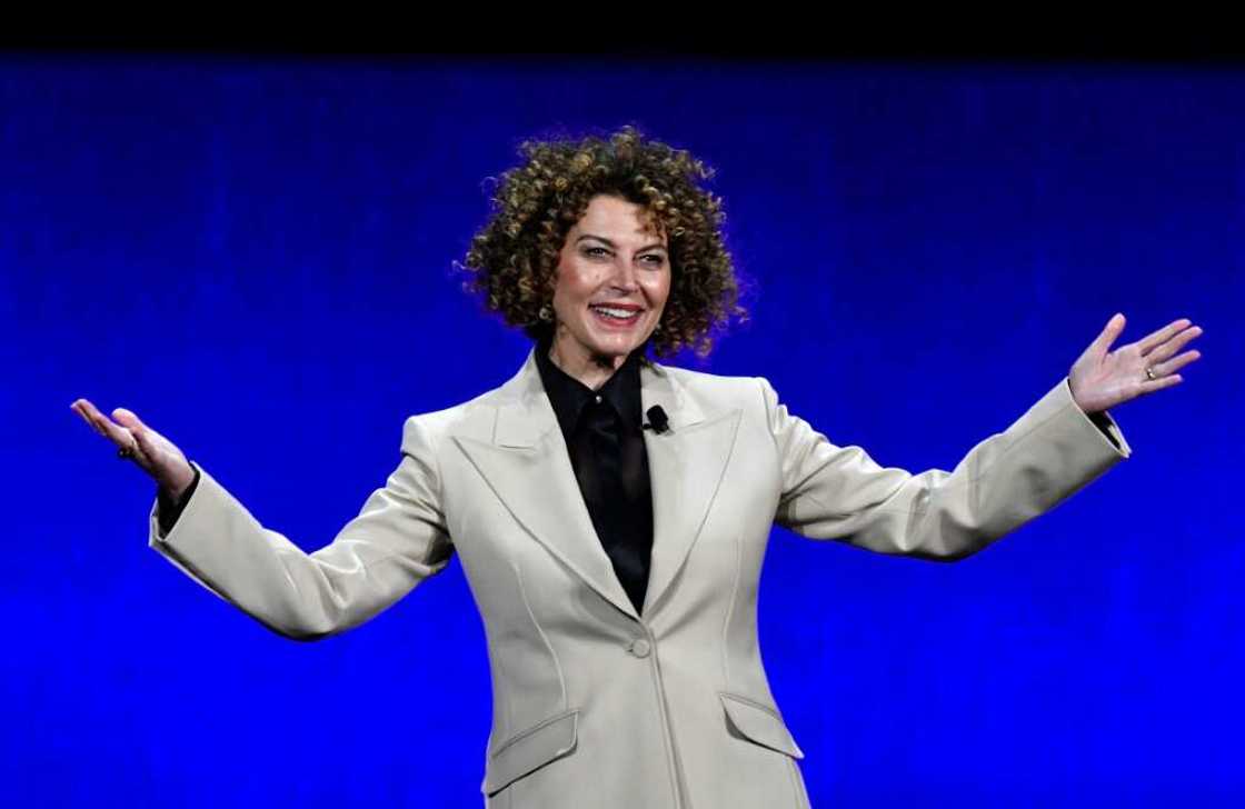 Chairman of NBC Universal Studio Group Donna Langley introduced a crop of new titles Chairman of NBC Universal Studio Group Donna Langley introduced a crop of new titles