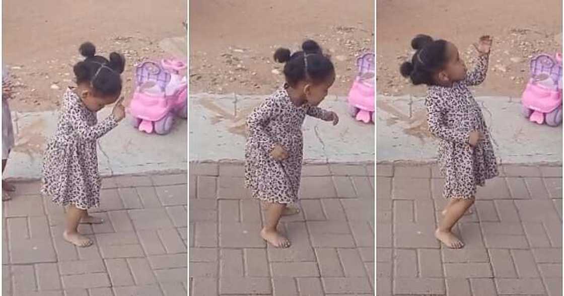 Little girl vibes to Amapiano beat, incredible manner Little girl vibes to Amapiano beat, incredible manner