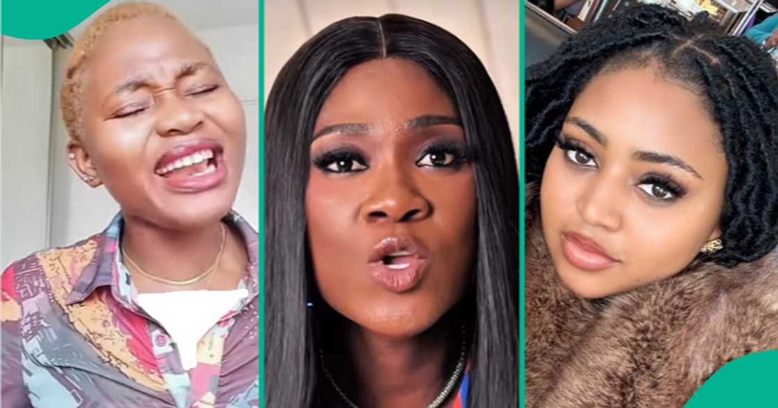 Lady shares her findings about Regina Daniels and Mercy Johnson Okojie. Lady shares her findings about Regina Daniels and Mercy Johnson Okojie.