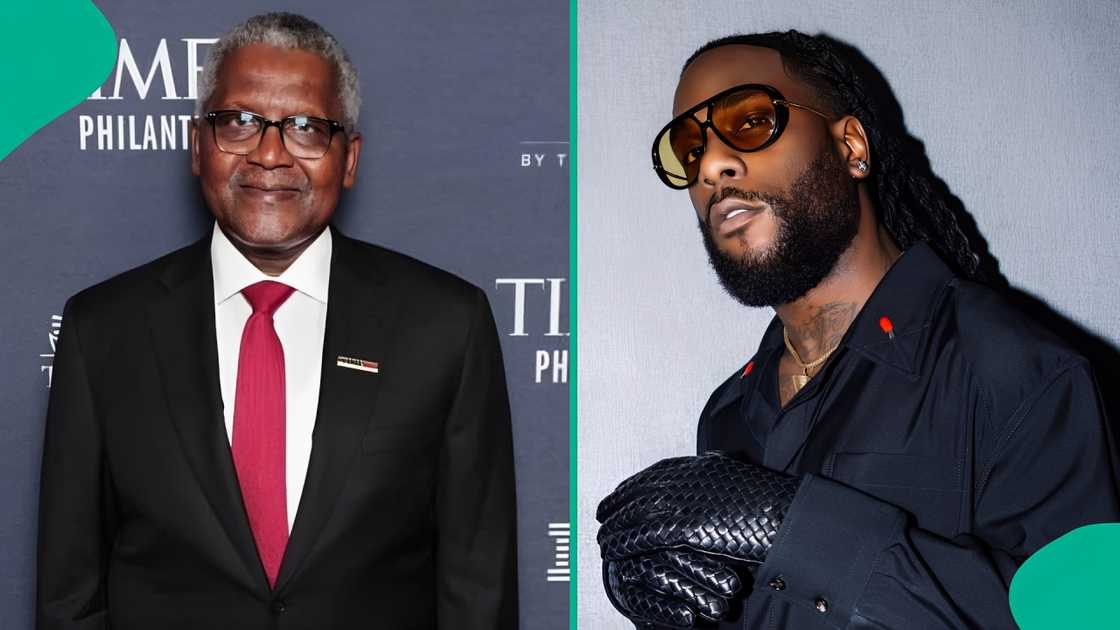 Aliko Dangote praised Burna Boy as Nigeria's global ambassador.