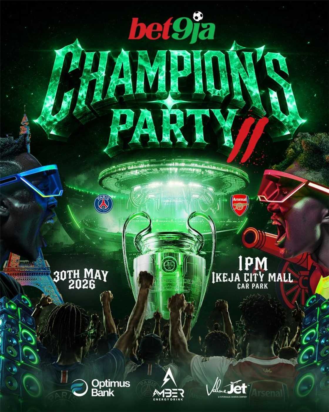 Bet9ja Set to Unite Fans in Lagos and Owerri with Champions Watch Party Experience