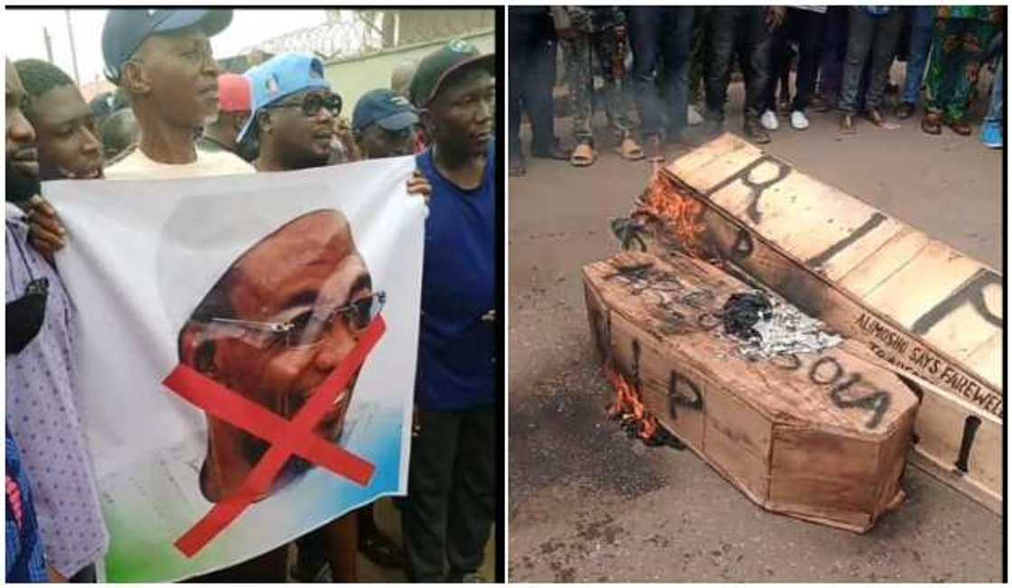 Coffin for Aregbesola's regin Coffin for Aregbesola's regin