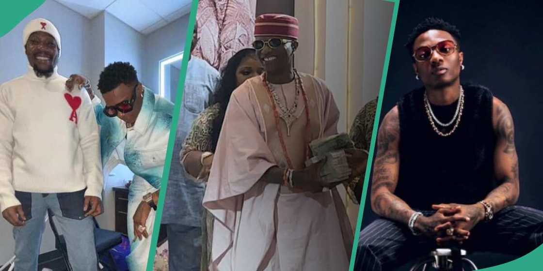 Wizkid and Godson, Wizkid at mother's burial, Wizkid Wizkid and Godson, Wizkid at mother's burial, Wizkid