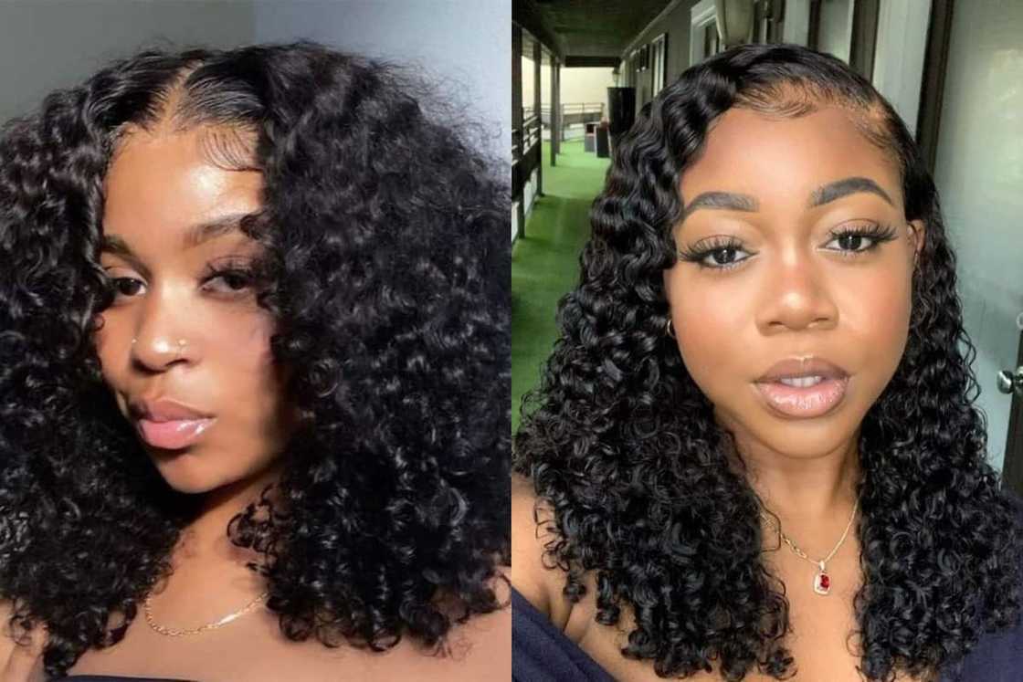 Elegant gel with curls Elegant gel with curls