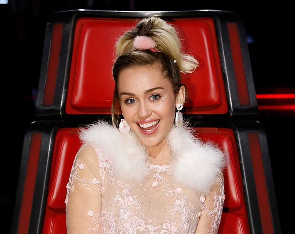 Miley Cyrus during The Voice - Season 11 Miley Cyrus during The Voice - Season 11