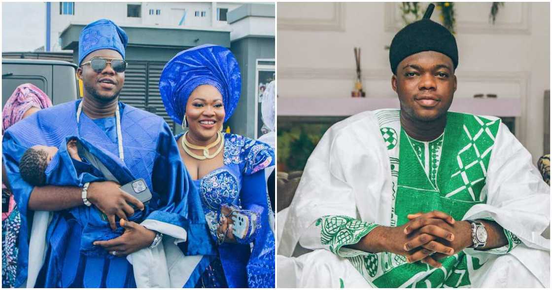 Cute Abiola's son's naming ceremony, Cute Abiola Cute Abiola's son's naming ceremony, Cute Abiola