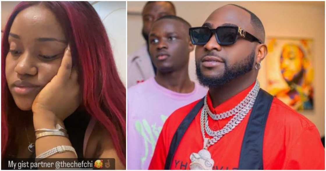 Davido calls Chioma gist partner. Davido calls Chioma gist partner.