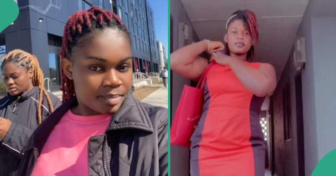 Nigerian lady celebrates as she relocates to Canada after quitting school in her finals Nigerian lady celebrates as she relocates to Canada after quitting school in her finals