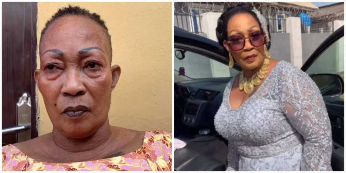 Lady's makeup transformation look Lady's makeup transformation look