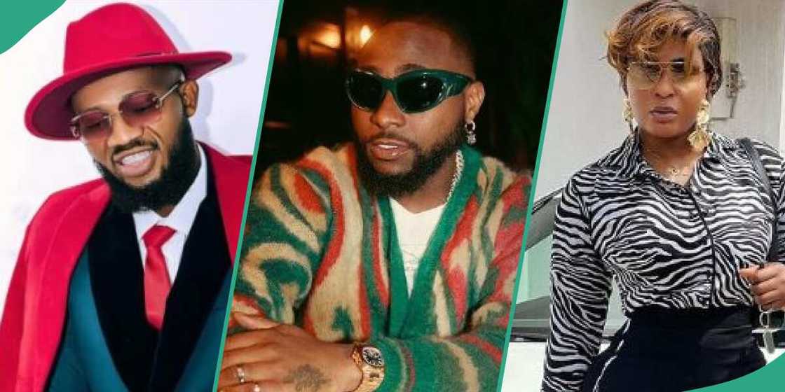 Nigerian singer Davido with IVD and Blessing CEO Nigerian singer Davido with IVD and Blessing CEO