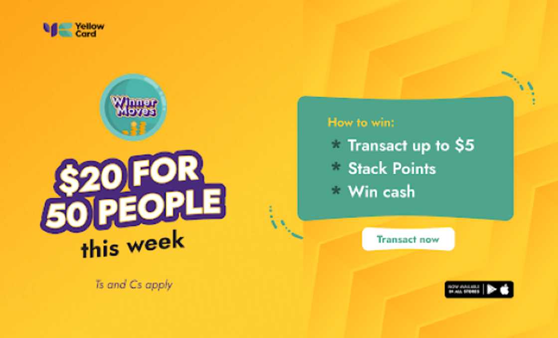 Win your Share of $6000 prize pool in the Yellow Card Winner Moves giveaway! Win your Share of $6000 prize pool in the Yellow Card Winner Moves giveaway!