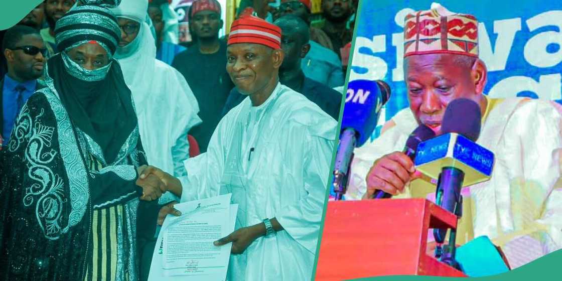 Abdullahi Ganduje's fight with Muhammadu Sanusi II was one of the factors why he lost the state to NNPP during the 2023 governorship election in Kano. Other governors who suffered similar fates are Late Otunba Alao Akala and Gboyega Oyetola. Abdullahi Ganduje's fight with Muhammadu Sanusi II was one of the factors why he lost the state to NNPP during the 2023 governorship election in Kano. Other governors who suffered similar fates are Late Otunba Alao Akala and Gboyega Oyetola.