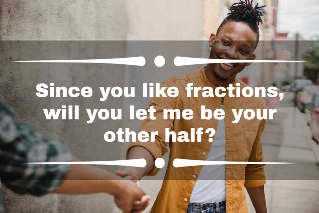 Cheesy math pick-up lines