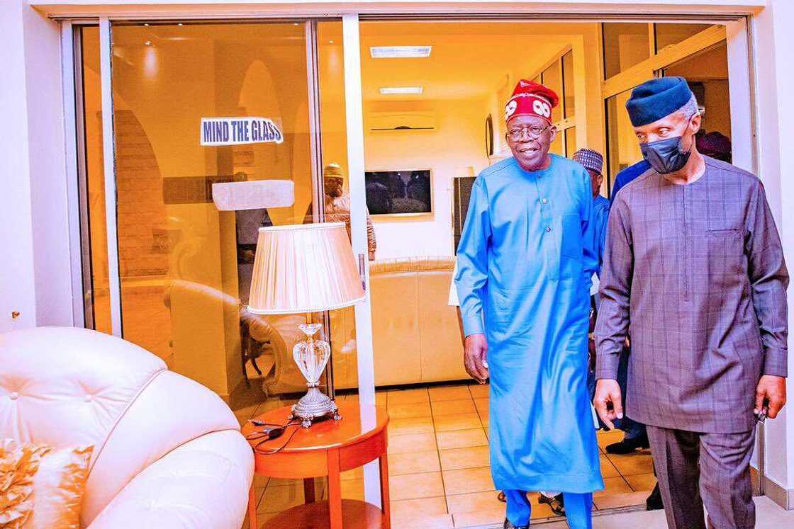 Bola Tinubu Visits Yemi Osinbajo