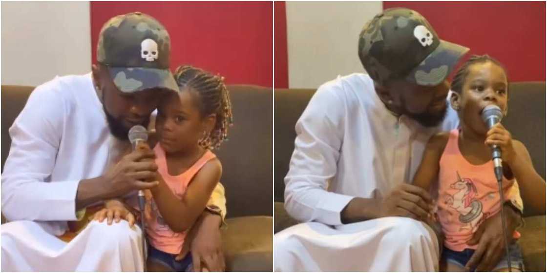 Patoranking and his daughter Wilmer Patoranking and his daughter Wilmer