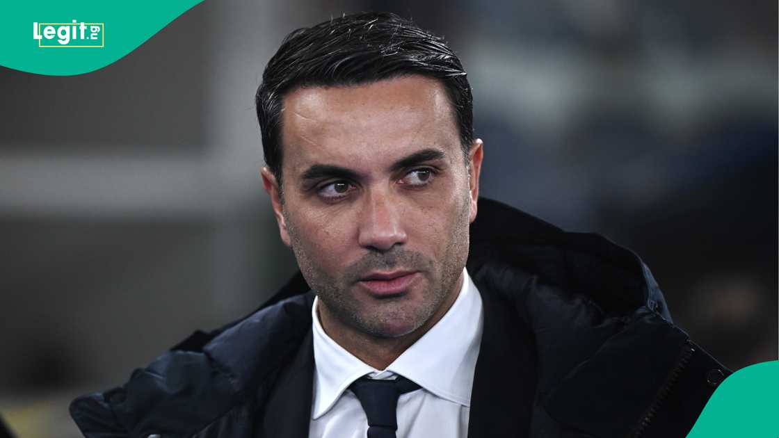 Raffaele Palladino, Atalanta, Hellas Verona, Serie A, Italy. Raffaele Palladino, Atalanta, Hellas Verona, Serie A, Italy.